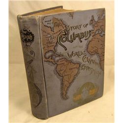 1892 "THE STORY OF COLUMBUS AND THE WORLDS COLUMBIAN EXPOSITION" HARDCOVER BOOK