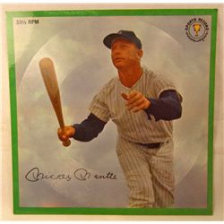 1962 MICKEY MANTLE 33 & 1/3 RPM SPORTS RECORD