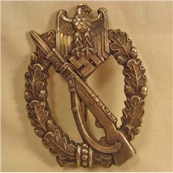 GERMAN NAZI ARMY SILVER INFANTRY ASSAULT BADGE