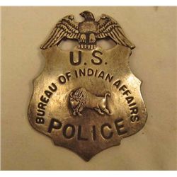 US BUREAU OF INDIAN AFFAIRS POLICE LAW BADGE