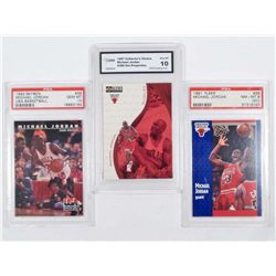 LOT OF 3 GRADED MICHAEL JORDAN BASKETBALL CARDS