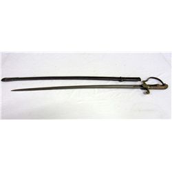 GERMAN  NAZI ARMY LION OFFICERS SWORD AND SCABBARD