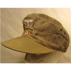 GERMAN NAZI CAP W/ EIDELWEISS