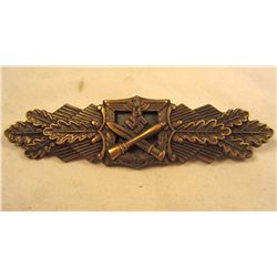 GERMAN NAZI ARMY BRONZE CLOSE COMBAT CLASP
