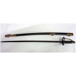 CONFEDERATE STATES CS CIVIL WAR ERA ARMY CAVALRY SWORD AND SCABBARD