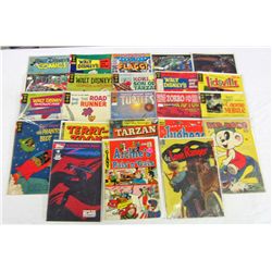 LOT OF APPROX. 23 VINTAGE COMIC BOOKS - INCL. 10 & 12 CENT COVERS