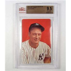 1973 SMITHSONIAN MUSEUM LOU GEHRIG PLAYING CARD - BECKETT 9.5 GEM MINT