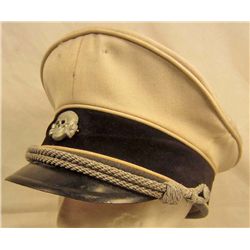 GERMAN NAZI SS WHITE VISOR HAT