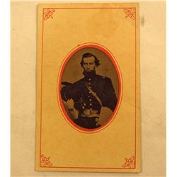 US CIVIL WAR ERA UNION ARMY GENERAL TIN TYPE PHOTO