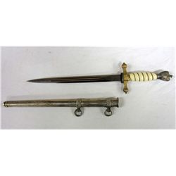 GERMAN NAZI NAVAL OFFICERS DAGGER AND SCABBARD