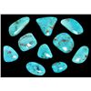 Image 3 : Non-Native Timberline Turquoise Stone Lot - 10 Stones - 300 Carat