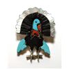 Image 1 : Zuni Multi-Stone Turkey Pendant & Pin