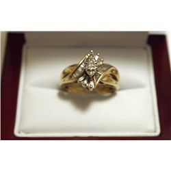 Dead Pawn Non-Native Diamond 10k Gold Women's Ring - IK?