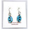 Image 1 : Zuni Turquoise Small Oval Earrings