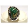 Image 1 : Navajo Broken Arrow Turquoise Sterling Silver Women's Ring - Eugene Belone