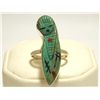 Zuni Turquoise Maiden Sterling Silver Women's Ring - Chad Quandelacy & Valerie Comosona