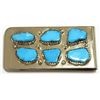 Image 1 : Zuni Turquoise Sterling Silver Money Clip - Curt Cheama