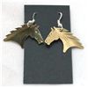Navajo Pressed Horse Head Brass Earrings - Virgil Reader