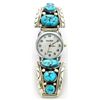 Image 1 : Zuni Sleeping Beauty Turquoise Men's Watch - Robert & Bernice Leekya