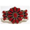 Navajo Coral Sterling Silver BABY Cuff Bracelet - Lisa Williams