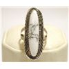 Navajo Howlite Sterling Silver Women's Ring - Herman Lee