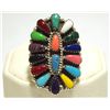 Navajo Multi-Stone Sterling Silver Women's Ring - Renee Williams