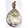 Navajo 12k Gold Filled Bear Paw Sterling Silver Pendant - Roger Jones