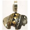 Navajo 12k Gold Fill over Sterling Silver Buffalo Pendant - Tommy Singer