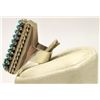 Image 3 : Zuni Turquoise Dots Sterling Silver Women's Ring - Sam Haloo