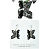 Image 2 : Zuni Black Jet Fetish Necklace & Earrings Set - Dilbert Gasper