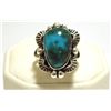 Navajo Royston Turquoise Sterling Silver Women's Ring - Mary Ann Spencer
