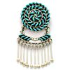 Image 1 : Zuni Turquoise Sterling Silver Pendant & Pin - Octavius & Irma Seowtewa