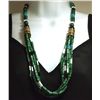 Image 1 : Navajo Malachite & Multi-Stone 7-Strand Necklace - Tommy Singer