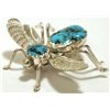 Image 2 : Navajo Turquoise Sterling Silver Bug Pin - Juan Begay, Jr.