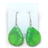 Image 1 : Navajo Green Turquoise Stone Earrings