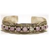 Navajo Pink Opal Sterling Silver Cuff Bracelet - Wilson Begay