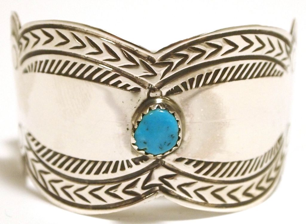 Navajo Turquoise Sterling Silver Hair Barrette Joann Silver