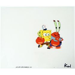 Original Cel Number One Employee Animation Spongebob