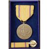 Image 1 : 3 PC WWII AMERICAN DEFENSE SERVICE & CAMPAIGN MEDAL