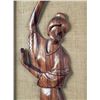 Image 2 : 2 Japanese Dancers Bas Relief Wooden Figures Framed