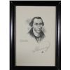 Image 1 : VINTAGE FRAMED PRINT OF PATRICK HENRY 5X7"