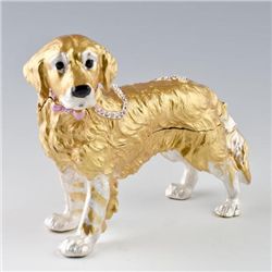 Adorable Retriever Trinket Box