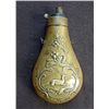 Image 1 : Powder Flask depicting Single Stag Scene