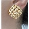 Image 1 : VINTAGE GIVENCHY FRENCH HAUTE COUTURE LATTICE EARRINGS