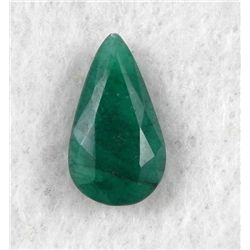 7.5ct Natural Emerald Gemstone Pear Faceted
