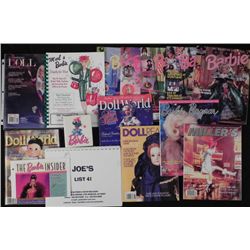 Mixed Lot of 14 Barbie and Doll Magazines Encyclopedia
