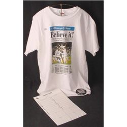 WHITE SOX Fan Wear BELIEVE IT T-Shirt Sz L MLB All-Star