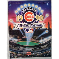 1990 Chicago Cubs Baseball All-Star Game Program