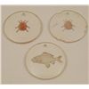 Image 1 : THREE NAZI WHW GLASS DONATION DISCS- FISH AND CRABS