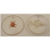 Image 2 : THREE NAZI WHW GLASS DONATION DISCS- FISH AND CRABS